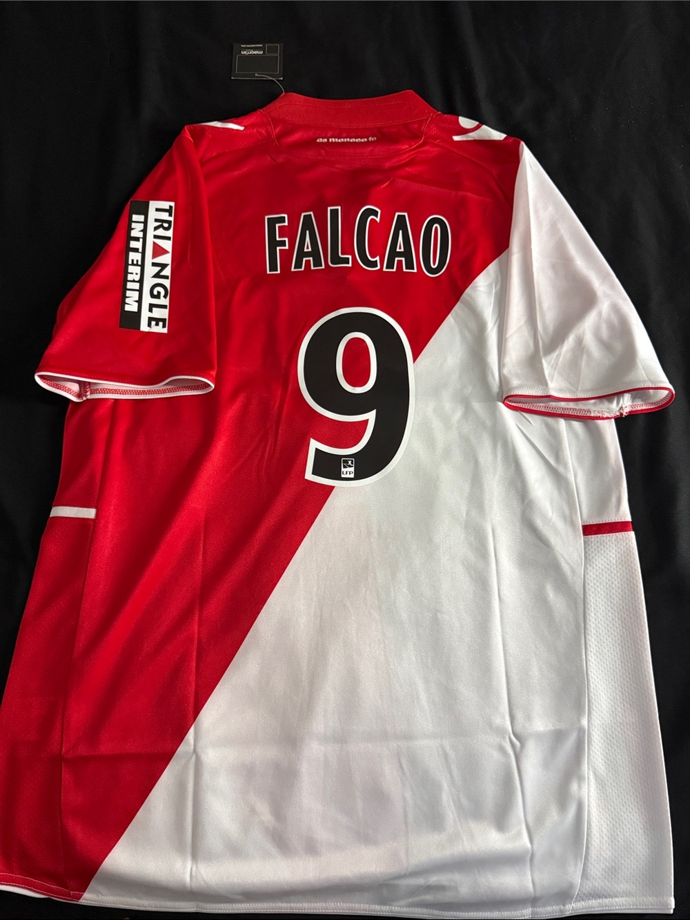RARE AS Monaco 🇲🇨 #9 Radamel Falcao 2013-14 Macron Home Ligue 1 Jersey